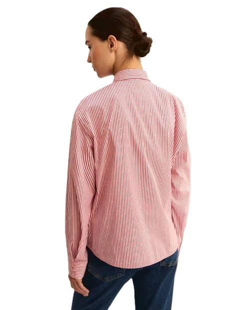 CAMICIA CON APPLICAZIONI DECORATIVE ALL OVER DONNA BIANCO