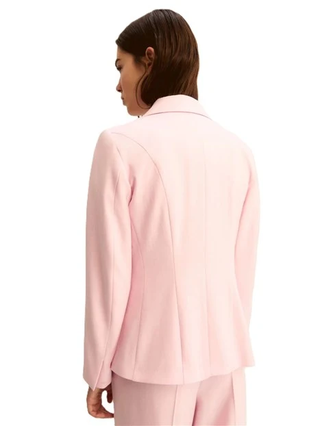 TAILLEUR  IN TESSUTO FLUIDO CON LAMÉ DONNA ROSA