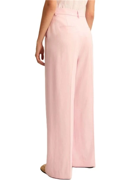 TAILLEUR  IN TESSUTO FLUIDO CON LAMÉ DONNA ROSA