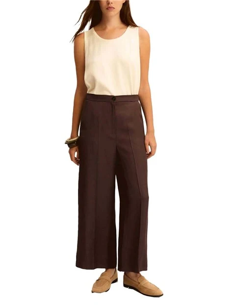 TOP IN ACETATO CON SPACCHI LATERALI DONNA BIANCO