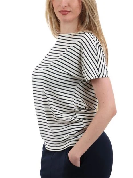 T-SHIRT MANICA CORTA A KIMONO DONNA BIANCO RIGA