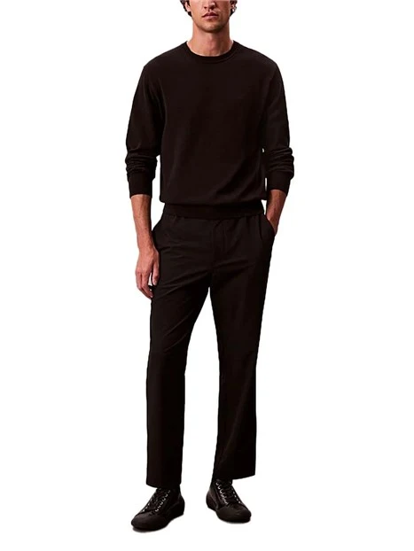 JOGGERS SLIM  CON ELASTICO IN VITA UOMO NERO