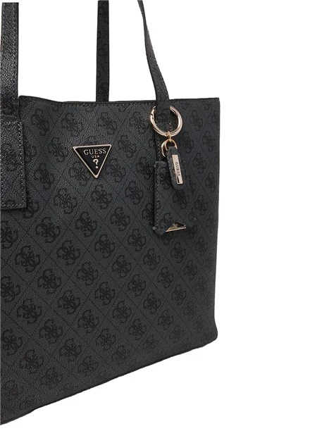 BORSA A SPALLA HWSG6974230 LOGO MERIDIAN II DONNA NERO