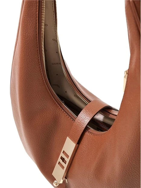 BORSA A SPALLA HWBG9897020 BROOKE HOBO DONNA  CUOIO