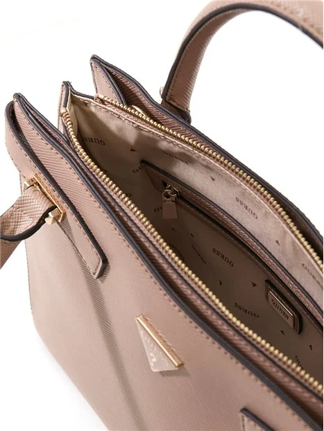 BORSA A MANO HWZG8091060 SERENOVA GIRLFRIEND SATCHEL DONNA MARRONE