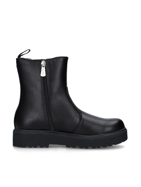 STIVALETTI TACCO BASSO T-383-W DONNA NERO