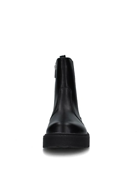 STIVALETTI TACCO BASSO T-383-W DONNA NERO