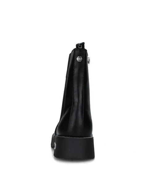 STIVALETTI TACCO BASSO T-362-W DONNA NERO