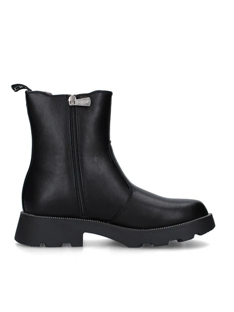 STIVALETTI TACCO BASSO T-362-W DONNA NERO