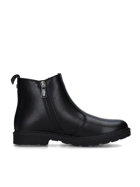 STIVALETTI TACCO BASSO T-394-W DONNA NERO