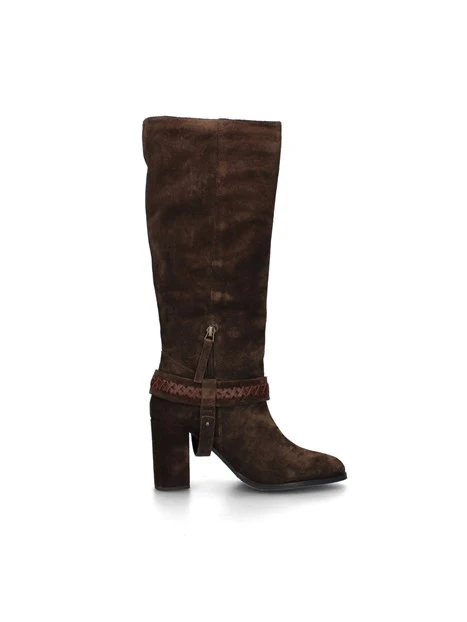 STIVALI TACCO ALTO J-522 DONNA MARRONE