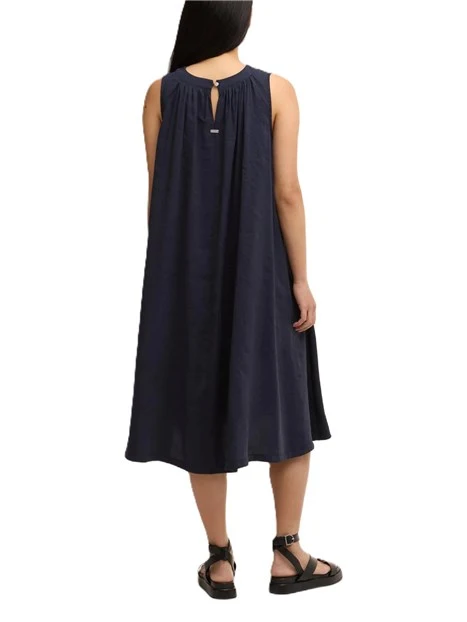 VESTITO LUNGO IN MISTO MODAL OVERSIZE DONNA BLU