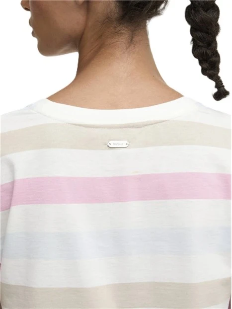 T-SHIRT MANICA CORTA A RIGHE LYNDALE DONNA BLU