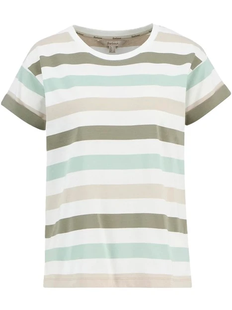 T-SHIRT MANICA CORTA A RIGHE LYNDALE DONNA VERDE