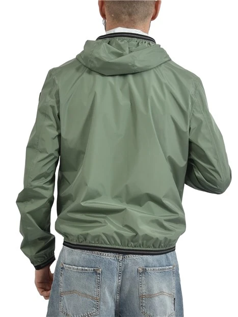 GIACCA IN NYLON ELASTICIZZATA UOMO VERDE