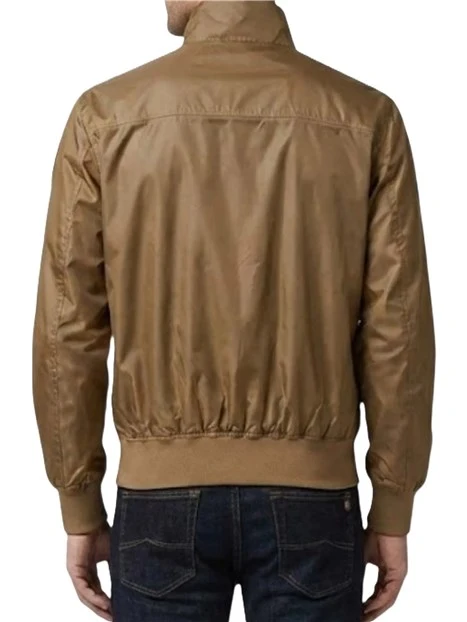 GIACCA MODELLO BOMBER CON COSTINE UOMO MARRONE