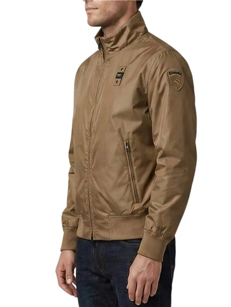 GIACCA MODELLO BOMBER CON COSTINE UOMO MARRONE