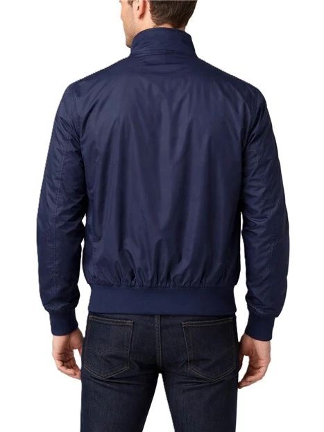 GIACCA MODELLO BOMBER CON COSTINE UOMO BLU