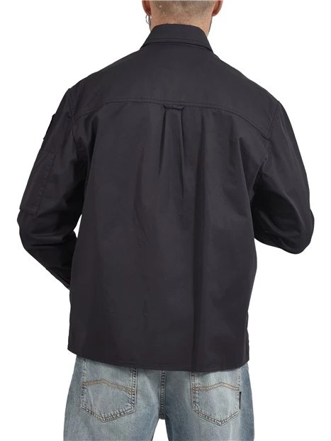 GIACCA MULTITASCHE CON ZIP E BOTTONI UOMO BLU