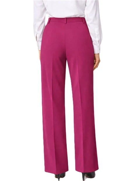 PANTALONI PALAZZO CON GANCIO A UOMO DONNA FUCSIA