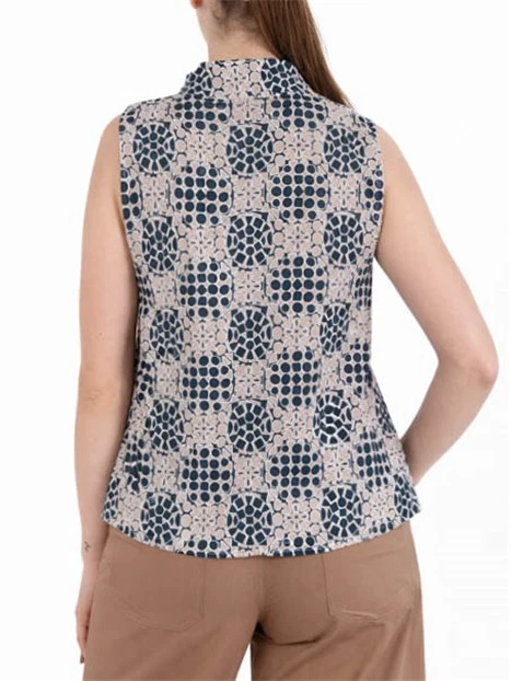 CAMICIA SMANICATA IN POPELINE DI COTONE DONNA STAMPATA VERDE