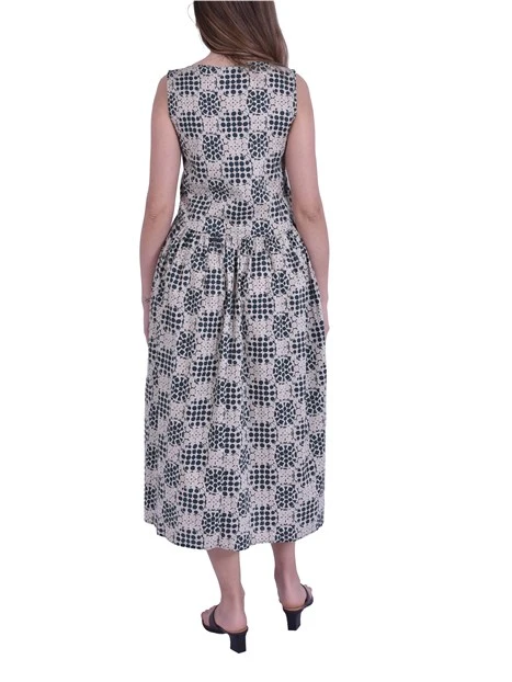 VESTITO CORTO CON CINTURA E ARRICCIO IN VITA DONNA VERDE