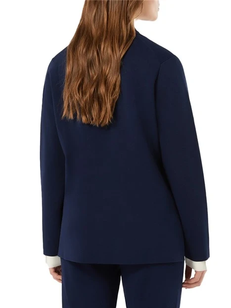 GIACCA BLAZER IN MAGLIA  DONNA BLU