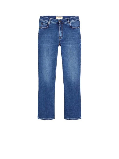 JEANS SKINNY CON TAHLIO CROPPED DONNA BLU