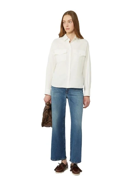 PANTALONI PALAZZO CON ZIP COPERTA DONNA BLU