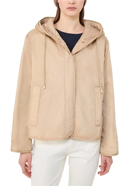 PIUMINO CORTO IMBOTTITO ANTIGOCCIA DONNA BEIGE