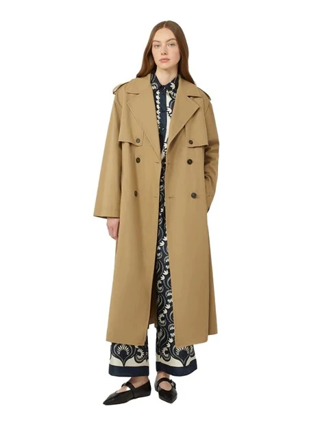 PANTALONI PALAZZO IN SETA CON FANTASIA DONNA BLU