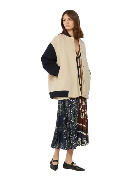 GONNA LUNGA CON FANTASIA E PIEGE PLISSE' DONNA MARRONE