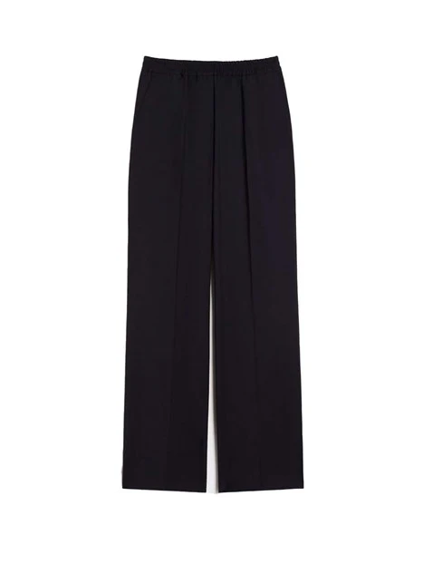 PANTALONI CHINO IN LANA CON COULISSE DONNA BLU