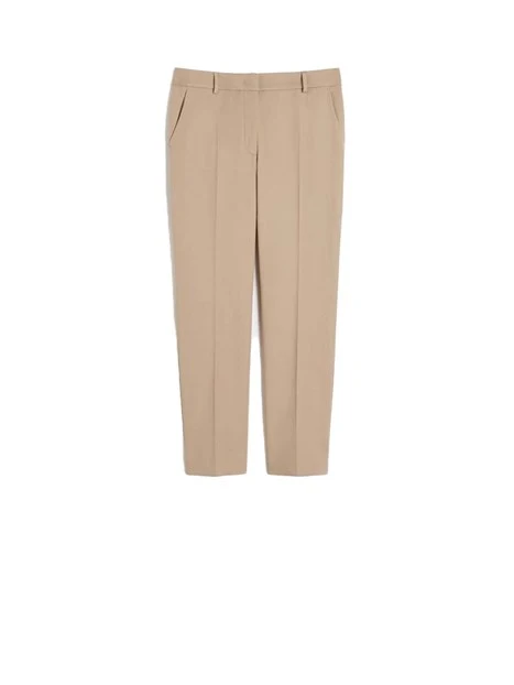 PANTALONI A SIGARETTA TASCHE ALLA FRANCESE DONNA BEIGE