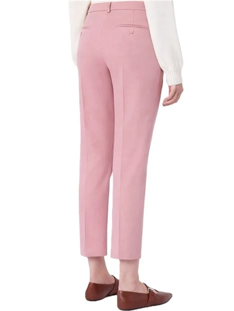 PANTALONI A SIGARETTA TASCHE ALLA FRANCESE DONNA ROSA