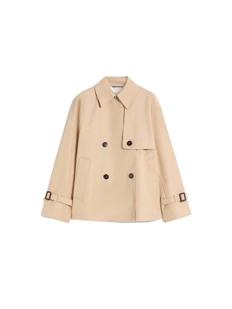 TRENCH CORTO ANTIGOCCIA DOPPIOPETTO DONNA BEIGE