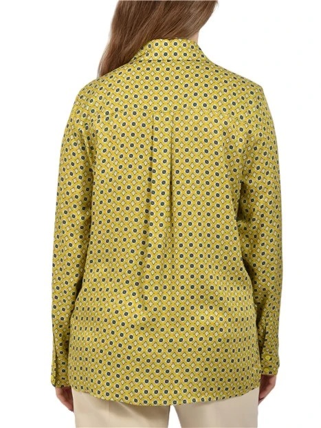 CAMICIA IN TWILL DI VISCOSA DONNA GIALLO
