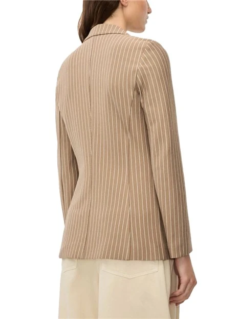 BLAZER BLAZER CON DUE BOTTONI DONNA  MARRONE