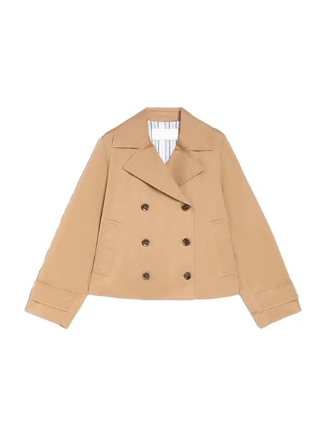 GIACCA DOPPIOPETTO COLLO REVER E CONTROPIEGA SUL RETRO DONNA BEIGE