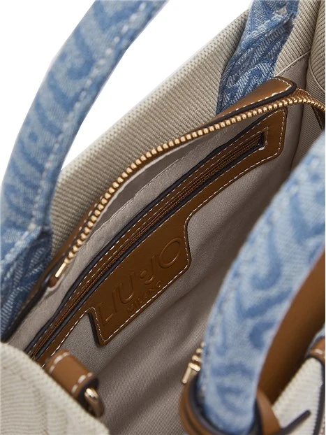 BORSA A MANO AA6192T388A DONNA BEIGE DENIM