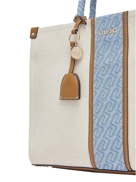 BORSA A MANO AA6206T388A DONNA BEIGE/DENIM