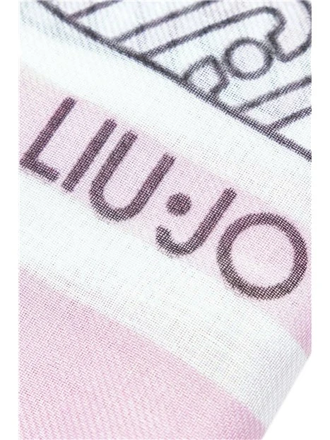 STOLA CON MOTIVO MONOGRAM ALL-OVER DONNA BIANCO