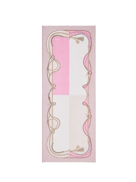 FOULARD CON ORLO SFRANGIATO DONNA ROSA