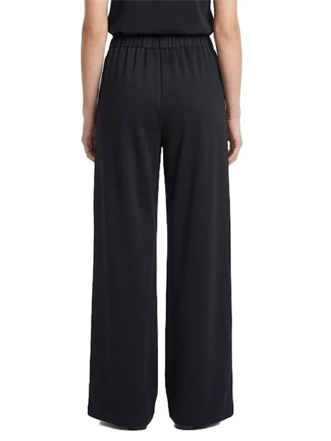 PANTALONI PALAZZO CON COULISSE E TASCHE ALLA FRANCESE DONNA NERO