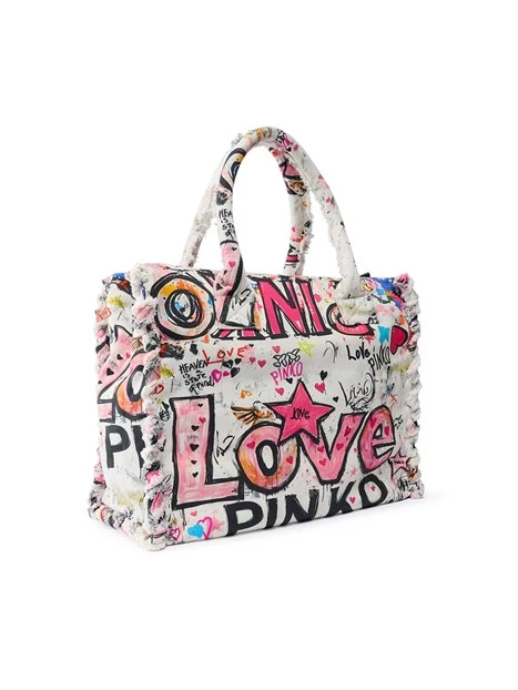 BORSA A MANO 106673A3B6 DONNA BIANCO