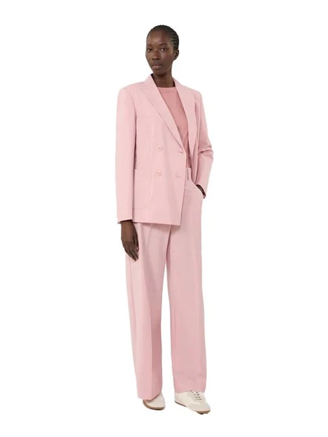 BLAZER DOPPIO PETTO PURA LANA DONNA ROSA