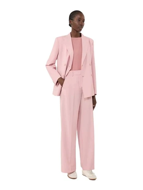 PANTALONI PALAZZO CON PIEGA STIRATA DONNA ROSA