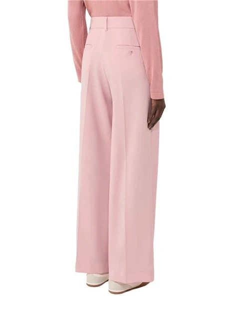 PANTALONI PALAZZO CON PIEGA STIRATA DONNA ROSA