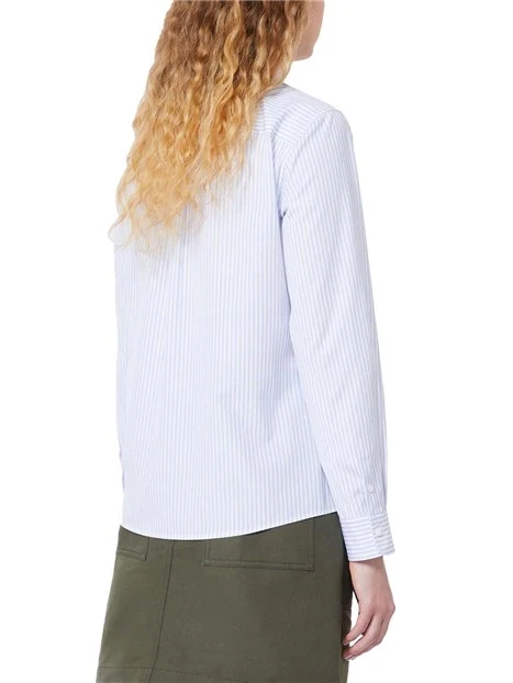 CAMICIA FANTASIA RIGHE DONNA BIANCO