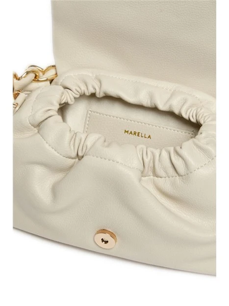 BORSA A TRACOLLA CON MAXI CATENA INTRECCIATA DONNA GRIGIO